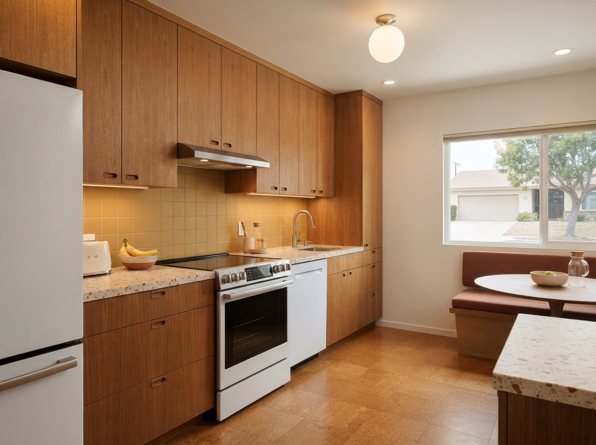 Mid Century Modern Kitchen Style | San Diego County Mid Century Modern Kitchen Style in San Diego County.