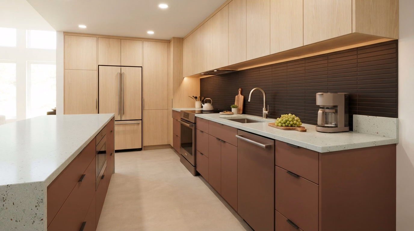 Modern Quartz Kitchen | Carlsbad, CA Modern quartz kitchen project in Carlsbad, CA.