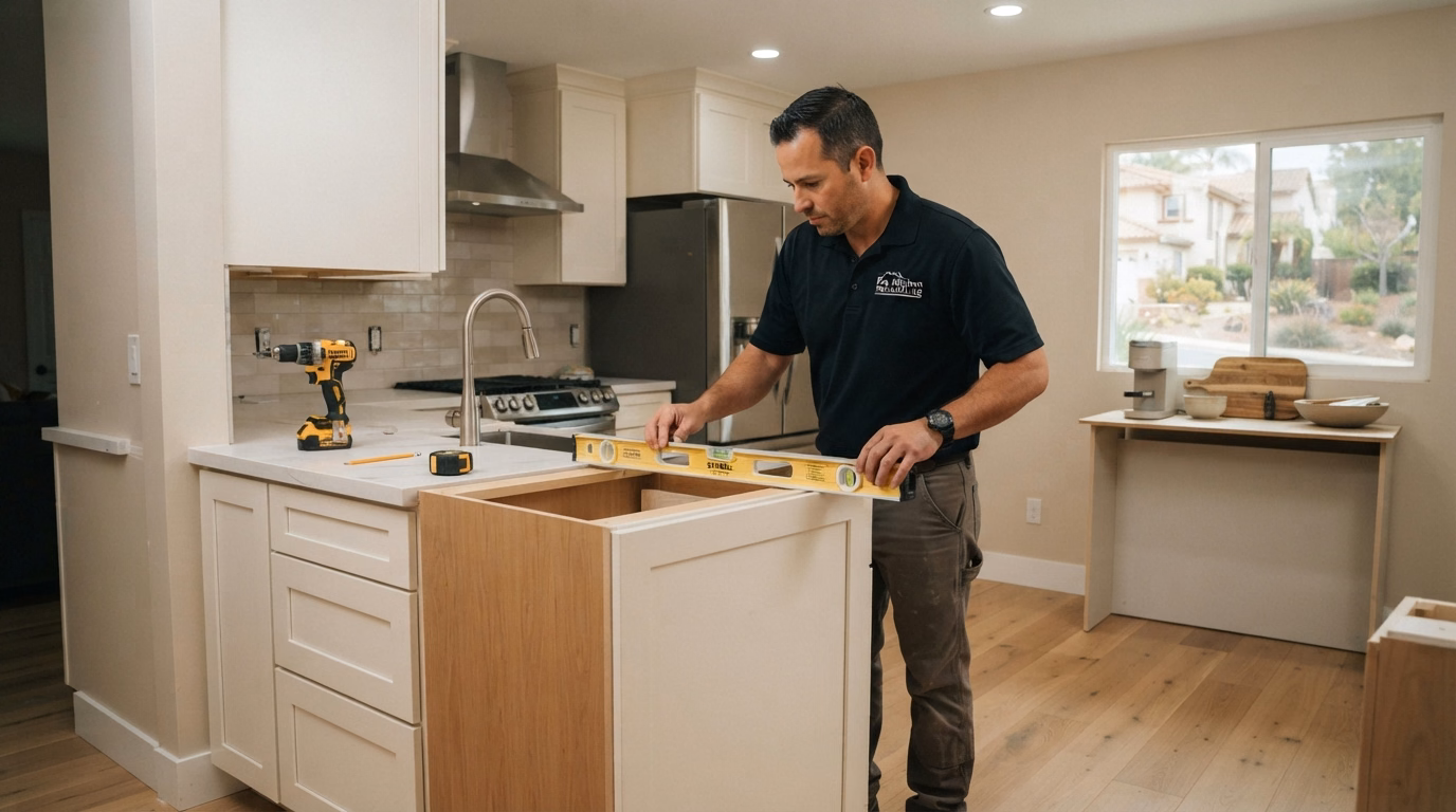 Kitchen Cabinet Installation Process in San Diego County.