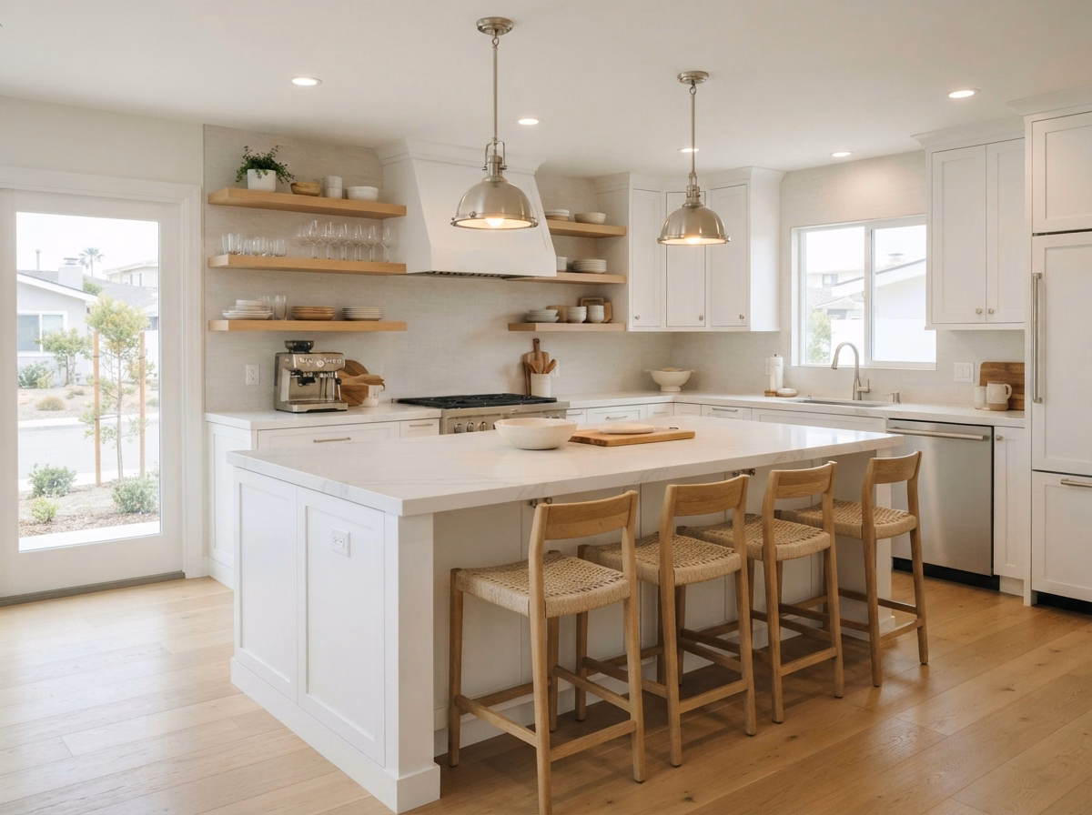 Coastal White Island Style | San Diego County Coastal White Island Style in San Diego County.