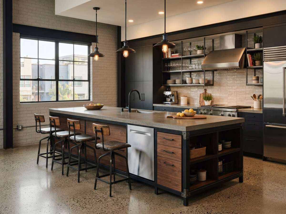 Industrial Island Style | San Diego County Industrial Island Style in San Diego County.